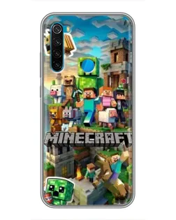 Чехол для Xiaomi Redmi Note 8 с картинкой «Замок Minecraft»