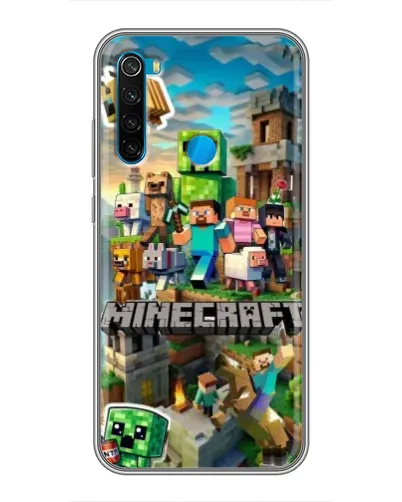 Чехол для Xiaomi Redmi Note 8 с картинкой «Замок Minecraft»