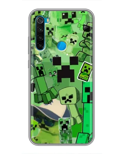 Чехол для Xiaomi Redmi Note 8 с картинкой «Криперы Minecraft»