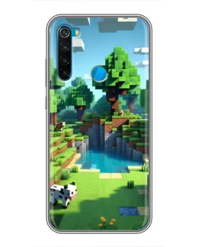 Чехол для Xiaomi Redmi Note 8 с картинкой «Minecraft летний день»