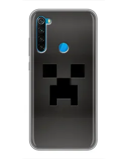 Чехол для Xiaomi Redmi Note 8 с картинкой «Черный крипер градиент»
