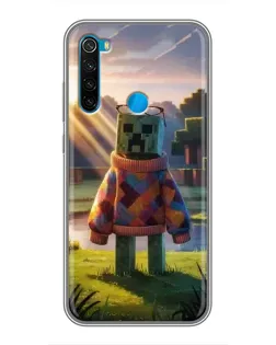 Чехол для Xiaomi Redmi Note 8 с картинкой «Крипер в свитере»