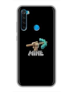 Чехол для Xiaomi Redmi Note 8 с картинкой «Алмазная кирка»
