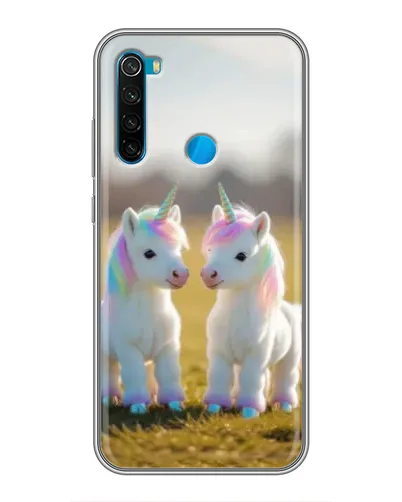 Чехол для Xiaomi Redmi Note 8 с картинкой «Пара единорогов» Чехол для Xiaomi Redmi Note 8 с картинкой «Пара единорогов»