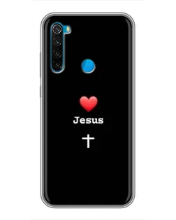 Чохол для Xiaomi Redmi Note 8 з картинкою «Серце - Jesus»