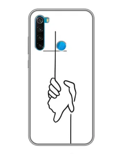 Чохол для Xiaomi Redmi Note 8 з картинкою «Рука тримає»