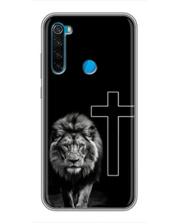 Чохол для Xiaomi Redmi Note 8 з картинкою «Лев та Хрест»