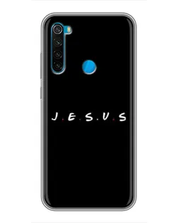 Чехол для Xiaomi Redmi Note 8 с картинкой «Точки веры J.E.S.U.S.»