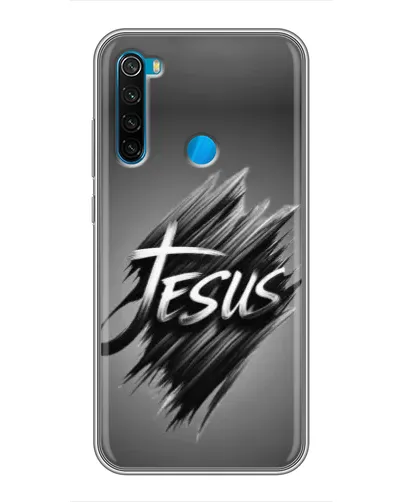 Чехол для Xiaomi Redmi Note 8 с картинкой «Надпись Jesus Graffiti»