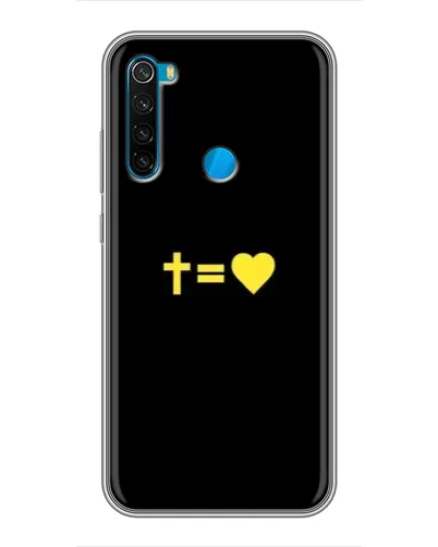 Чехол для Xiaomi Redmi Note 8 с картинкой «Сердце и Крест»