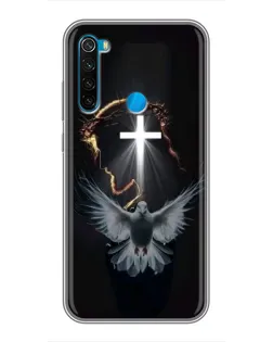 Чехол для Xiaomi Redmi Note 8 с картинкой «Голубь и Свет»