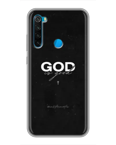 Чехол для Xiaomi Redmi Note 8 с картинкой «GOD — Бог над всем»