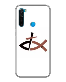 Чехол для Xiaomi Redmi Note 8 с картинкой «Рыба и крест»