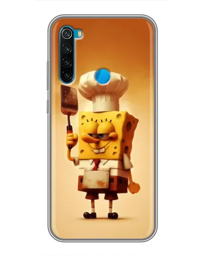 Чехол для Xiaomi Redmi Note 8 с картинкой «Губка Боб повар»