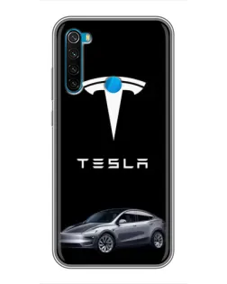 Чехол для Xiaomi Redmi Note 8 с картинкой «Tesla Model Y»