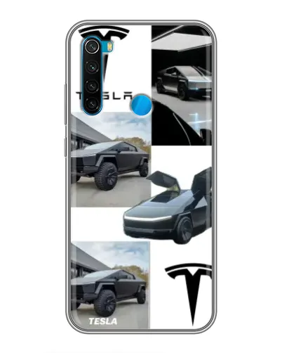 Чехол для Xiaomi Redmi Note 8 с картинкой «Коллаж Cybertruck Tesla» Чехол для Xiaomi Redmi Note 8 с картинкой «Коллаж Cybertruck Tesla»