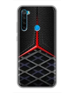 Чехол для Xiaomi Redmi Note 8 с картинкой «Mercedes Carbon Grid»