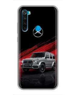 Чехол для Xiaomi Redmi Note 8 с картинкой «Mercedes G-Class красный»