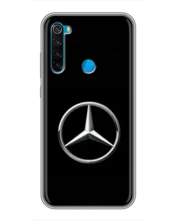 Чехол для Xiaomi Redmi Note 8 с картинкой «Mercedes классический лого»