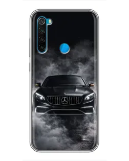 Чехол для Xiaomi Redmi Note 8 с картинкой «Mercedes в дыму»