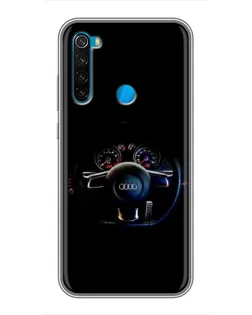 Чехол для Xiaomi Redmi Note 8 с картинкой «Салон Audi — руль» Чехол для Xiaomi Redmi Note 8 с картинкой «Салон Audi — руль»
