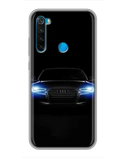Чехол для Xiaomi Redmi Note 8 с картинкой «Audi в неоне»