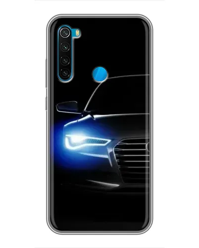 Чехол для Xiaomi Redmi Note 8 с картинкой «Неоновый взгляд Audi»
