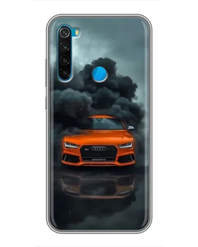 Чехол для Xiaomi Redmi Note 8 с картинкой «Audi в облаках дыма»
