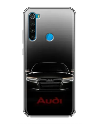 Чехол для Xiaomi Redmi Note 8 с картинкой «Audi — градиентный контур»