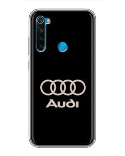 Чехол для Xiaomi Redmi Note 8 с картинкой «Audi — золотой логотип»