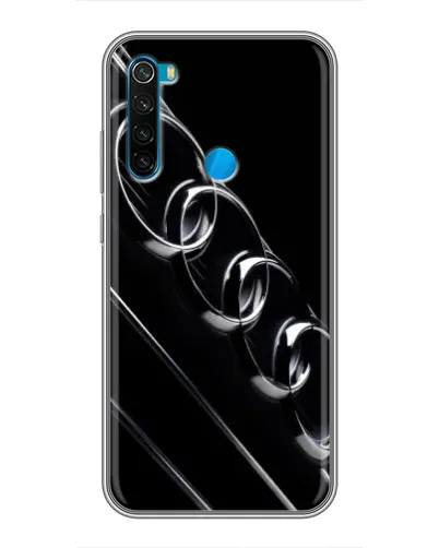 Чехол для Xiaomi Redmi Note 8 с картинкой «Audi — абстрактные кольца»