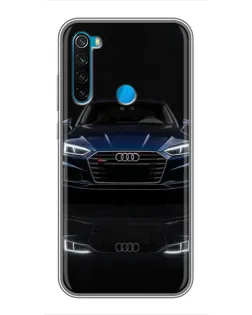 Чехол для Xiaomi Redmi Note 8 с картинкой «Audi — ночное отражение»