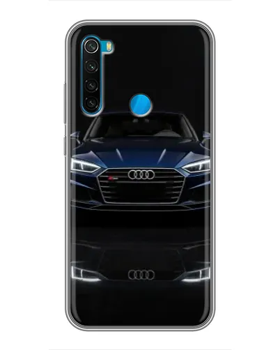 Чехол для Xiaomi Redmi Note 8 с картинкой «Audi — ночное отражение»