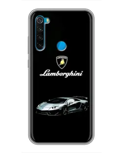 Чехол для Xiaomi Redmi Note 8 с картинкой «Логотип Lamborghini классика»