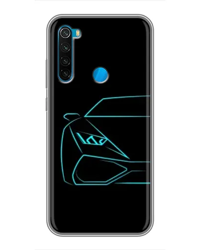 Чехол для Xiaomi Redmi Note 8 с картинкой «Голубой силуэт Lamborghini» Чехол для Xiaomi Redmi Note 8 с картинкой «Голубой силуэт Lamborghini»