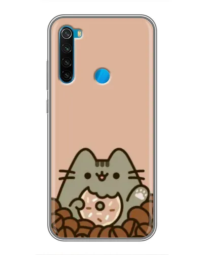 Чехол для Xiaomi Redmi Note 8 с картинкой «Кофейный Пушин»