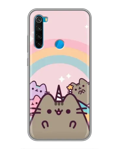 Чехол для Xiaomi Redmi Note 8 с картинкой «Единорог Pusheen»