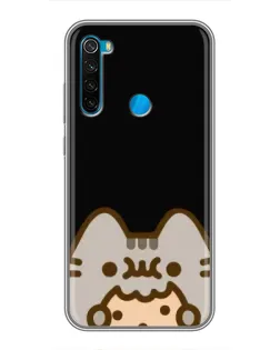 Чехол для Xiaomi Redmi Note 8 с картинкой «Пушин на черном»