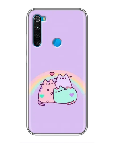 Чехол для Xiaomi Redmi Note 8 с картинкой «Радужные Пушины»