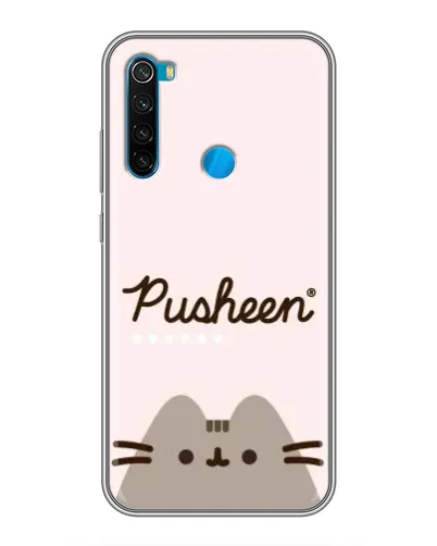 Чехол для Xiaomi Redmi Note 8 с картинкой «Pusheen логотип»