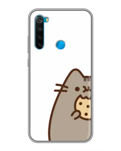 Чехол для Xiaomi Redmi Note 8 с картинкой «Пушин с печеньем»