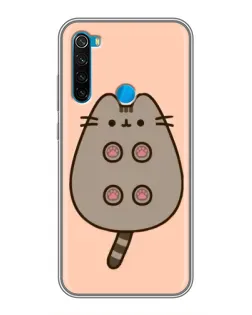 Чехол для Xiaomi Redmi Note 8 с картинкой «Пушин пузиком кверху»