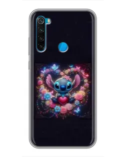 Чехол для Xiaomi Redmi Note 8 с картинкой «Stitch в цветах» Чехол для Xiaomi Redmi Note 8 с картинкой «Stitch в цветах»