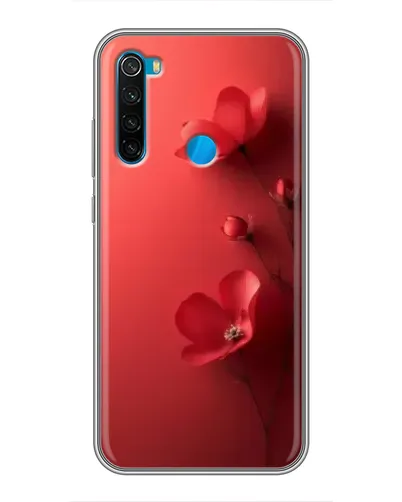 Чехол для Xiaomi Redmi Note 8 с картинкой «Маковые соцветия»