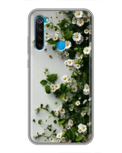 Чехол для Xiaomi Redmi Note 8 с картинкой «Ветка мелких белых цветов» Чехол для Xiaomi Redmi Note 8 с картинкой «Ветка мелких белых цветов»