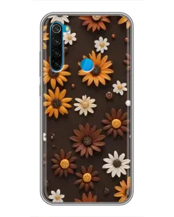 Чехол для Xiaomi Redmi Note 8 с картинкой «Узор из маленьких подсолнухов» Чехол для Xiaomi Redmi Note 8 с картинкой «Узор из маленьких подсолнухов»