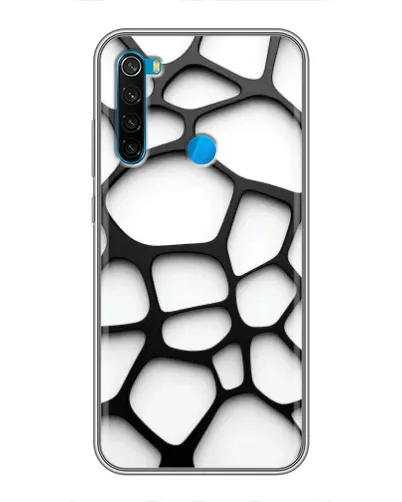 Чехол для Xiaomi Redmi Note 8 с картинкой «Белая объемная сетка» Чехол для Xiaomi Redmi Note 8 с картинкой «Белая объемная сетка»