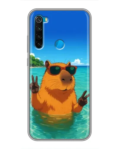 Чехол для Xiaomi Redmi Note 8 с картинкой «Морская капибара» Чехол для Xiaomi Redmi Note 8 с картинкой «Морская капибара»
