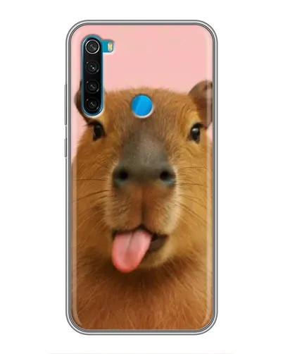 Чехол для Xiaomi Redmi Note 8 с картинкой «Капибара с языком» Чехол для Xiaomi Redmi Note 8 с картинкой «Капибара с языком»