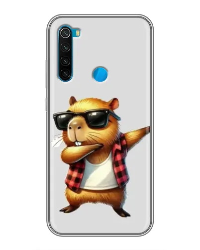 Чехол для Xiaomi Redmi Note 8 с картинкой «Капибара рэпер даб» Чехол для Xiaomi Redmi Note 8 с картинкой «Капибара рэпер даб»